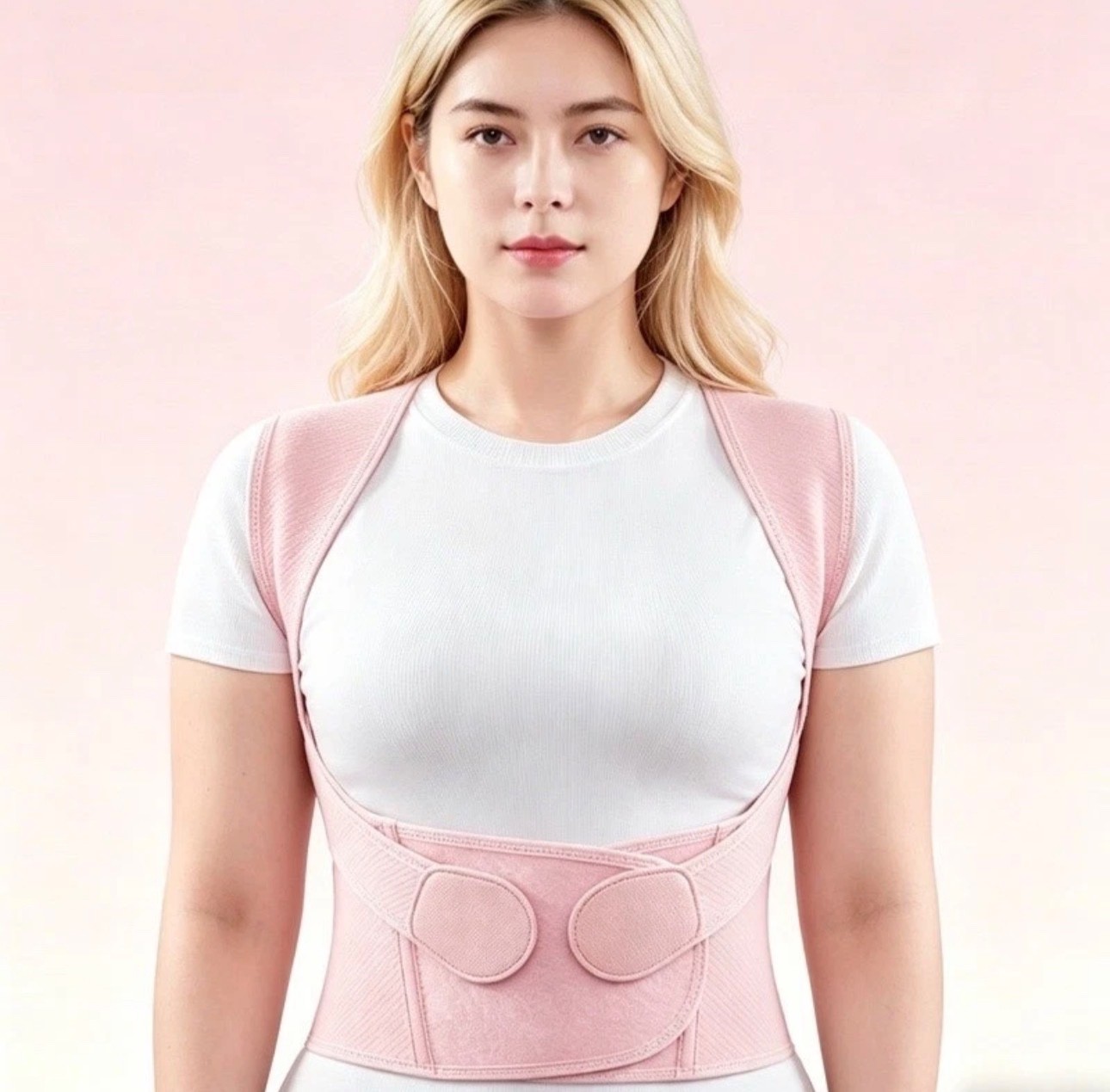 New Pink Posture Corrector Back Support, spine Correction, Adjustable, Fix Pain