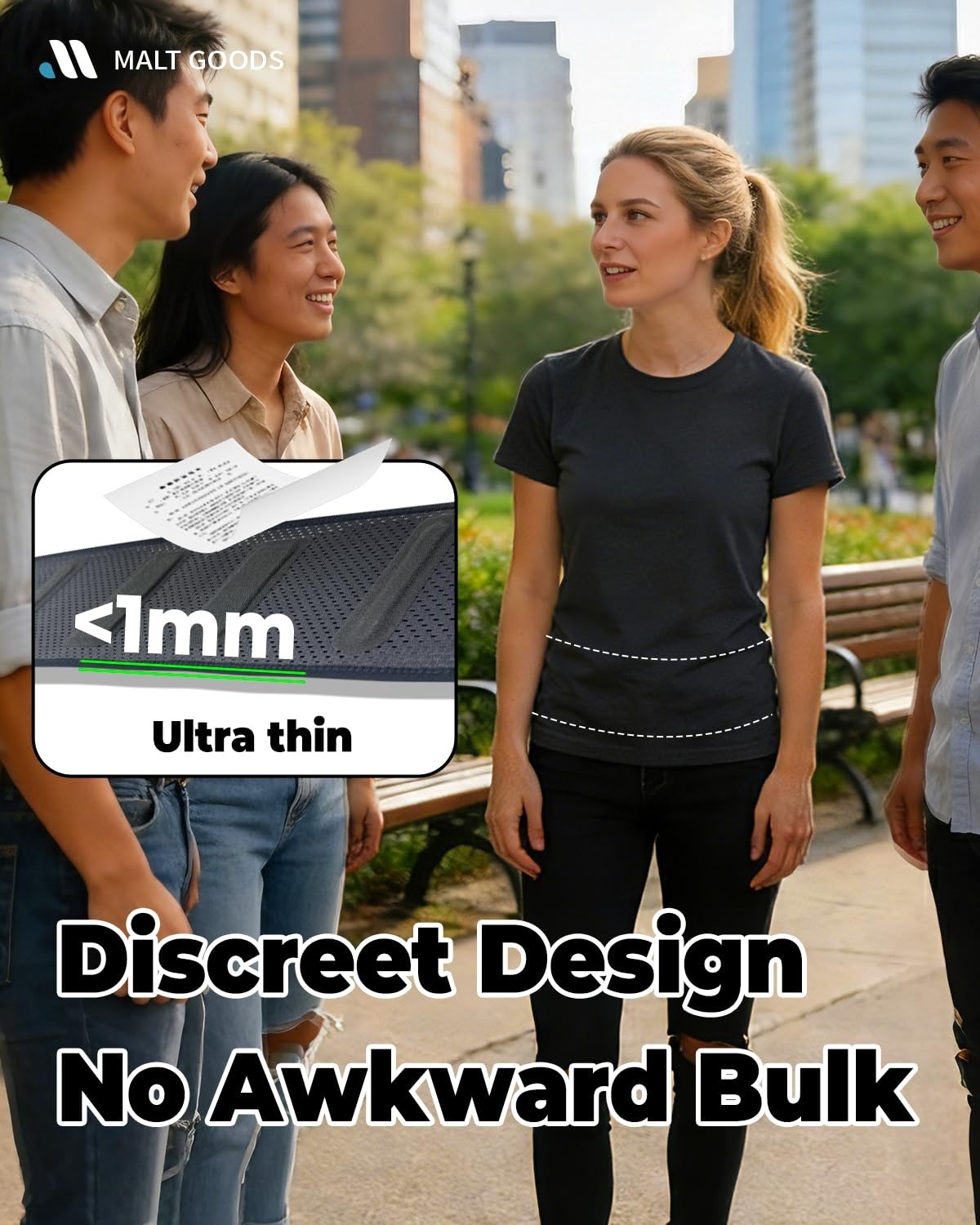Widened SI Joint Support Belt with 3D Massage Pads – Anti-Slip Sacroiliac Brace