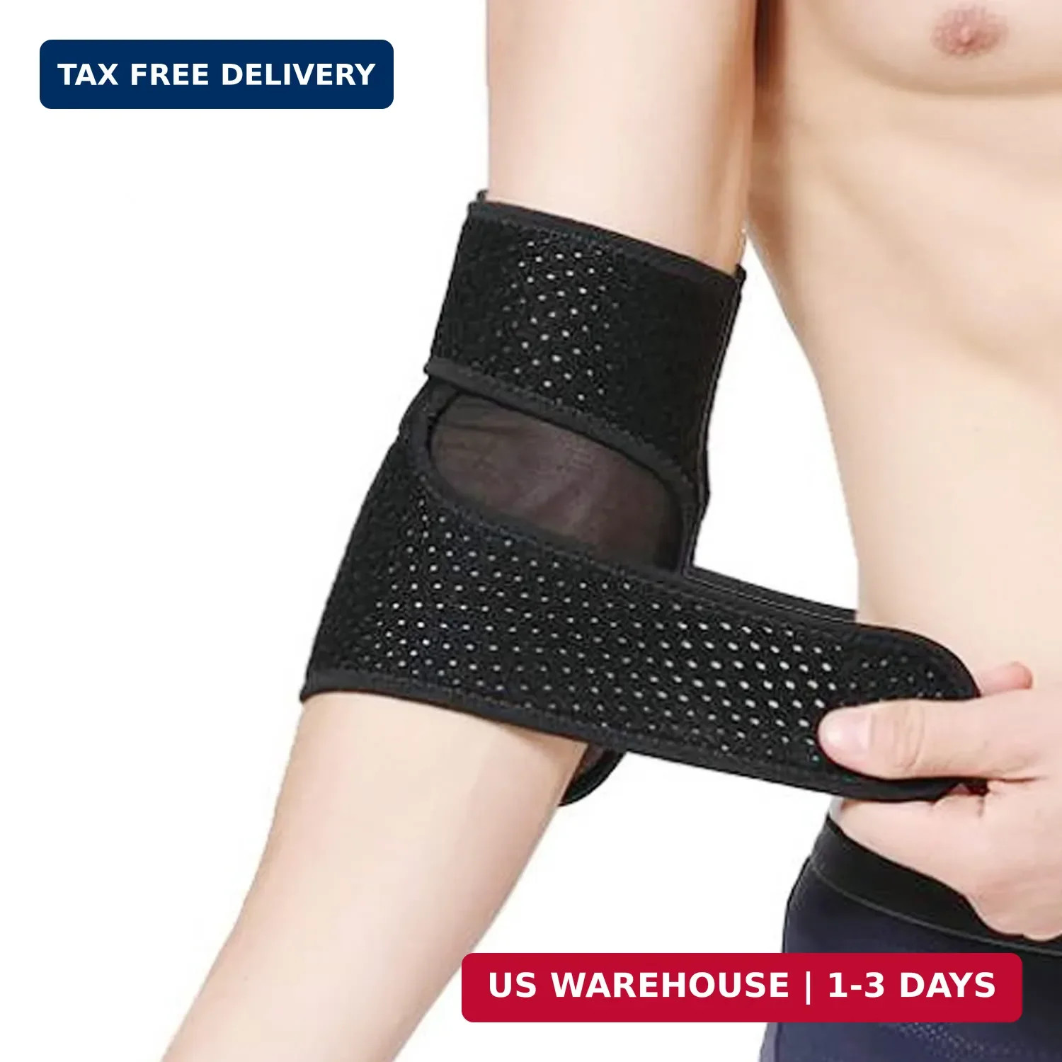 Adjustable Elbow Brace for Men & Women – Instant Pain Relief for Tennis Elbow, G