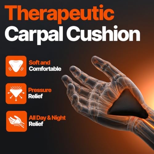 Adjustable Wrist Brace Night Support for Carpal Small/Medium (Left Hand) Black