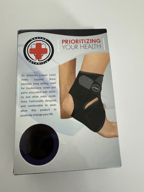COPPER LINED ANKLE SUPPORT BRACE