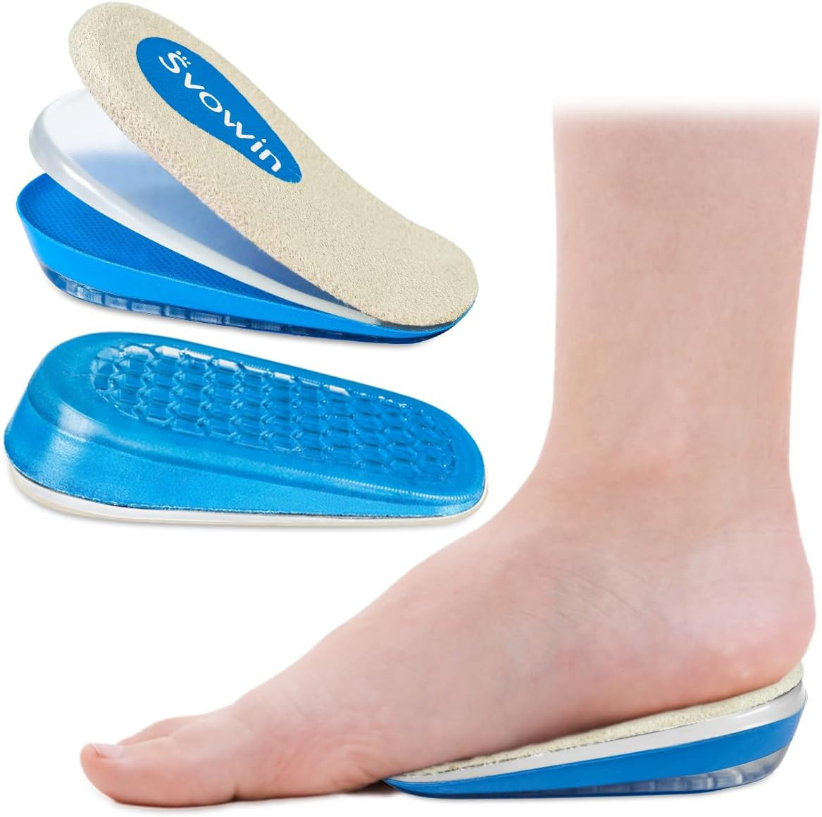 3 Layers Adjustable Orthopedic Heel Wedge Lift for Leg Length Discrepancies, Hei