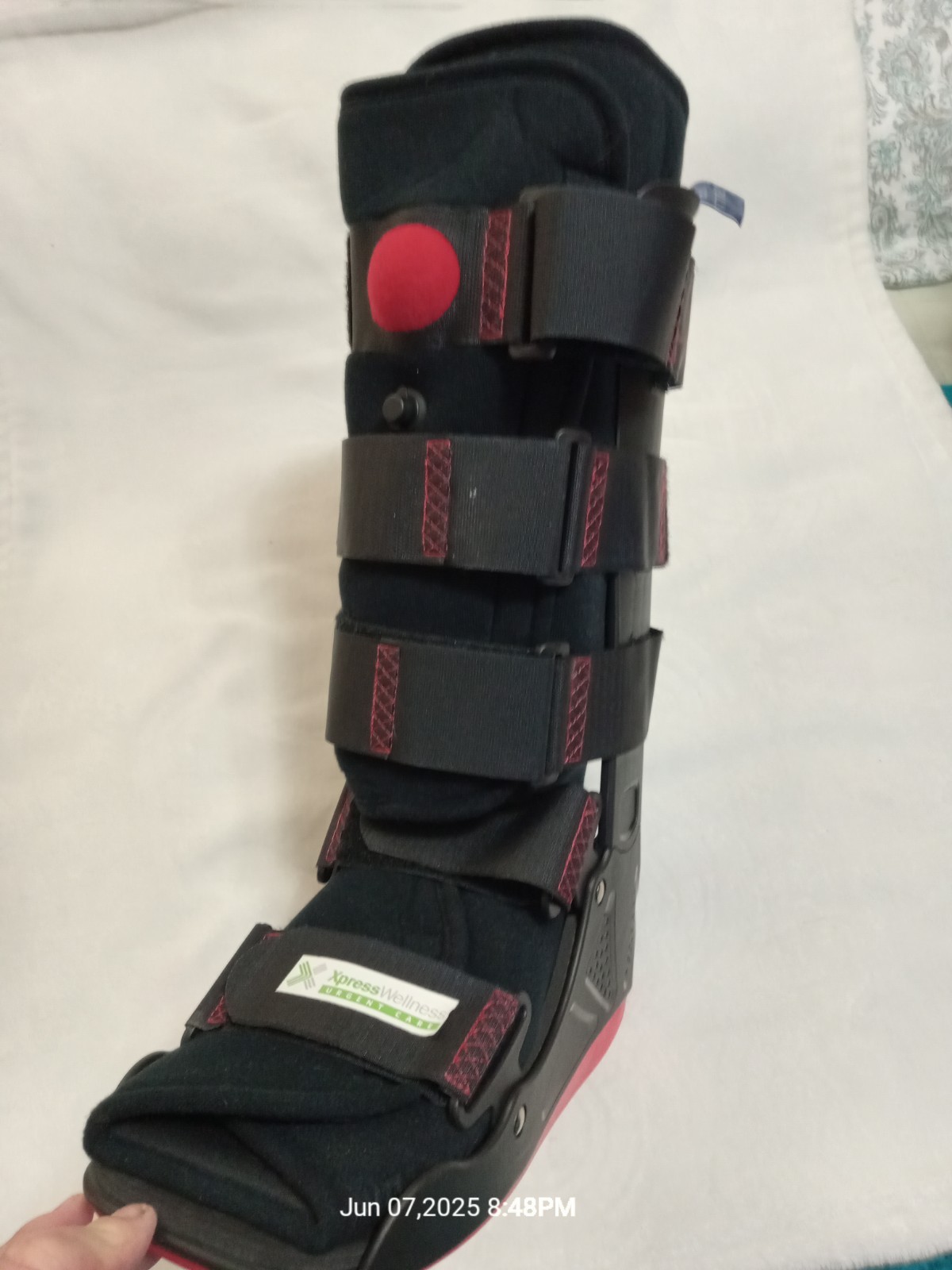 XCeltrax AIR TALL – DJO – DONJOY – Walking Air Boot FooT SIZE- LARGE – Black