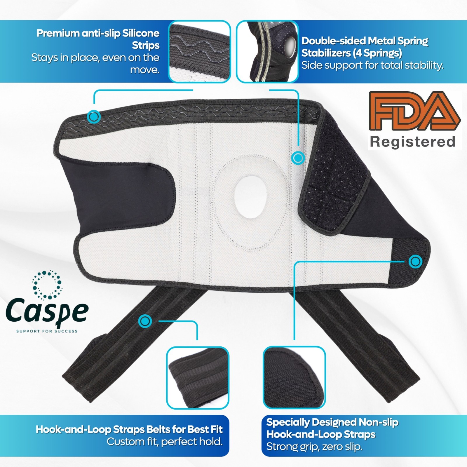 Knee Brace Adjustable Compression Support for Sport Joint Pain Arthritis Relief