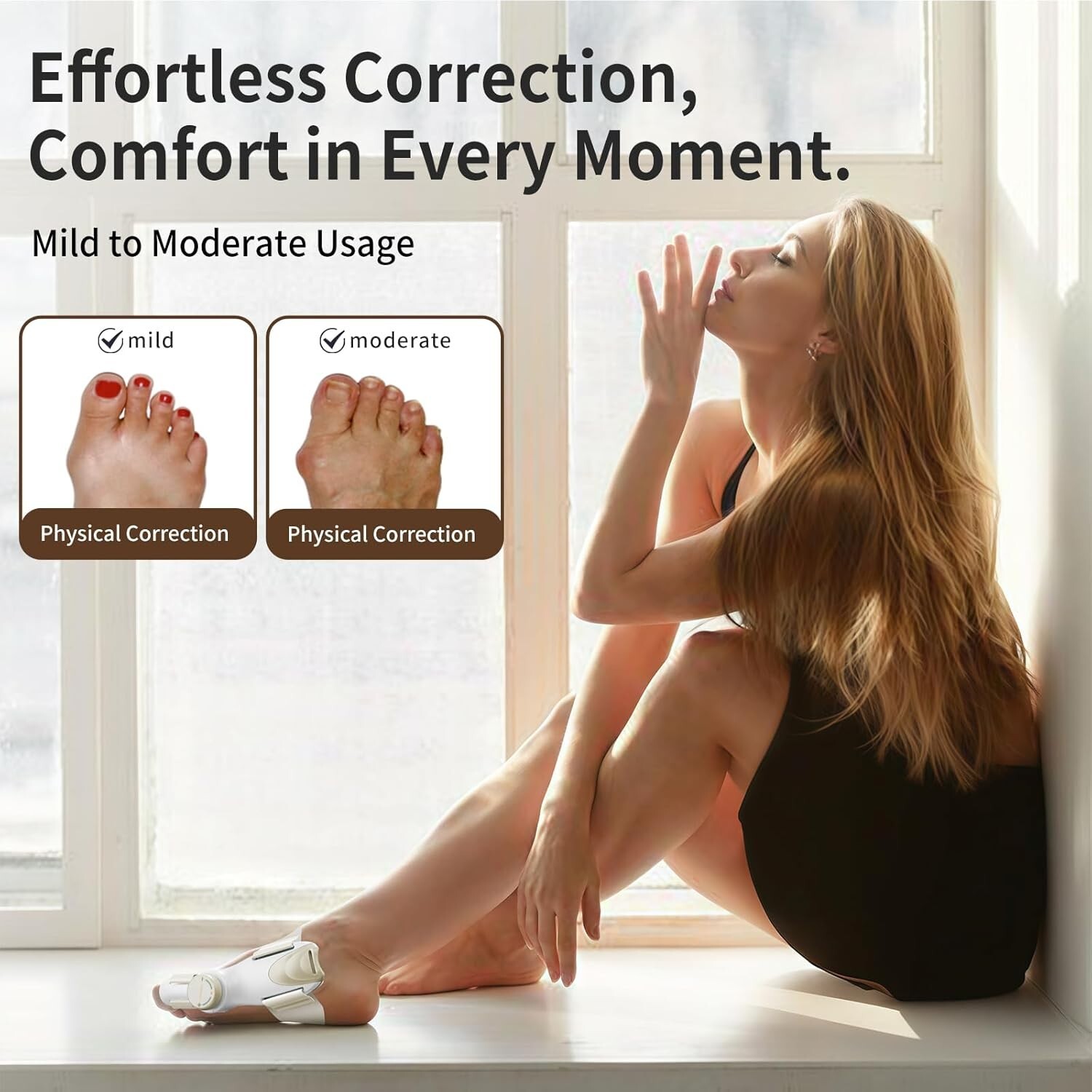 ClariVora Adjustable Bunion Corrector for Women and Men 3 Plate Design