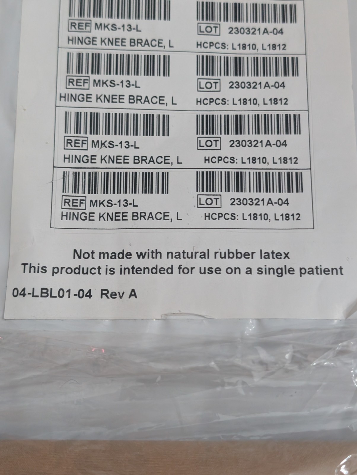 Medexa MKS-I3-L Hinged Knee Brace Size L New Sealed