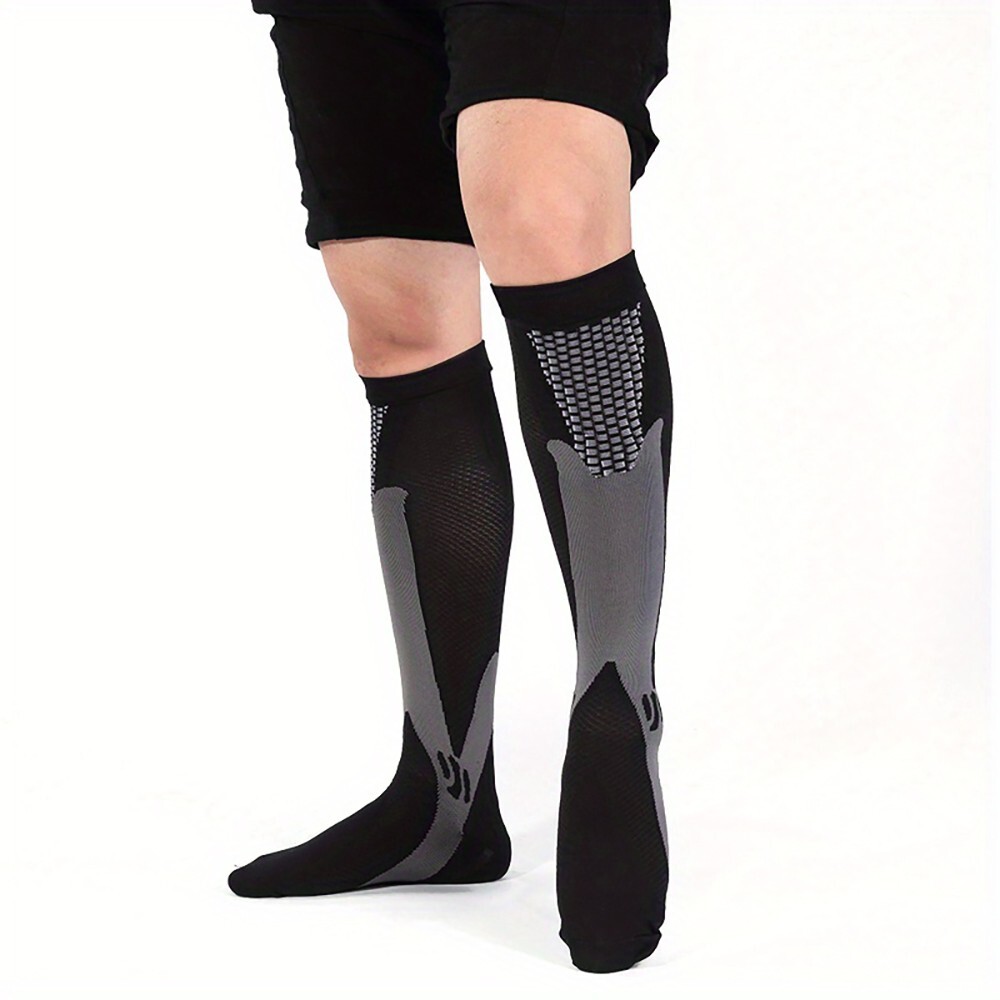 Compression Sock Stocking Knee High 20-30mmHg Support Brace Men Women L/XL / XXL