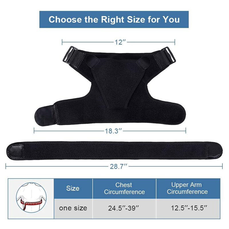 Shoulder Brace Rotator Cuff Support Arthritis Dislocation Compression Sleeve