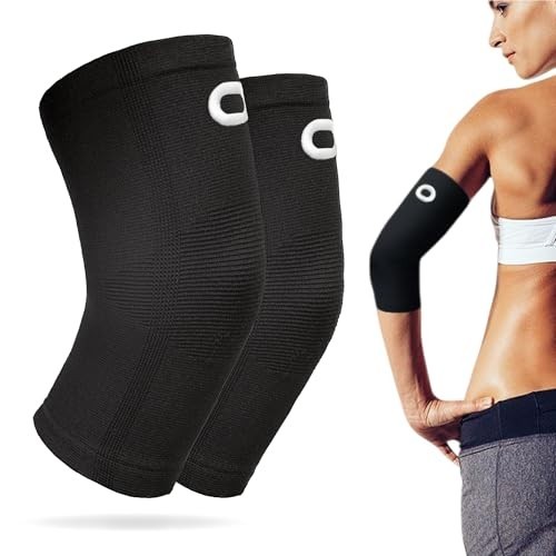 Elbow Compression Sleeves for Tendonitis, Tennis & Golf Elbow Relief – Support f