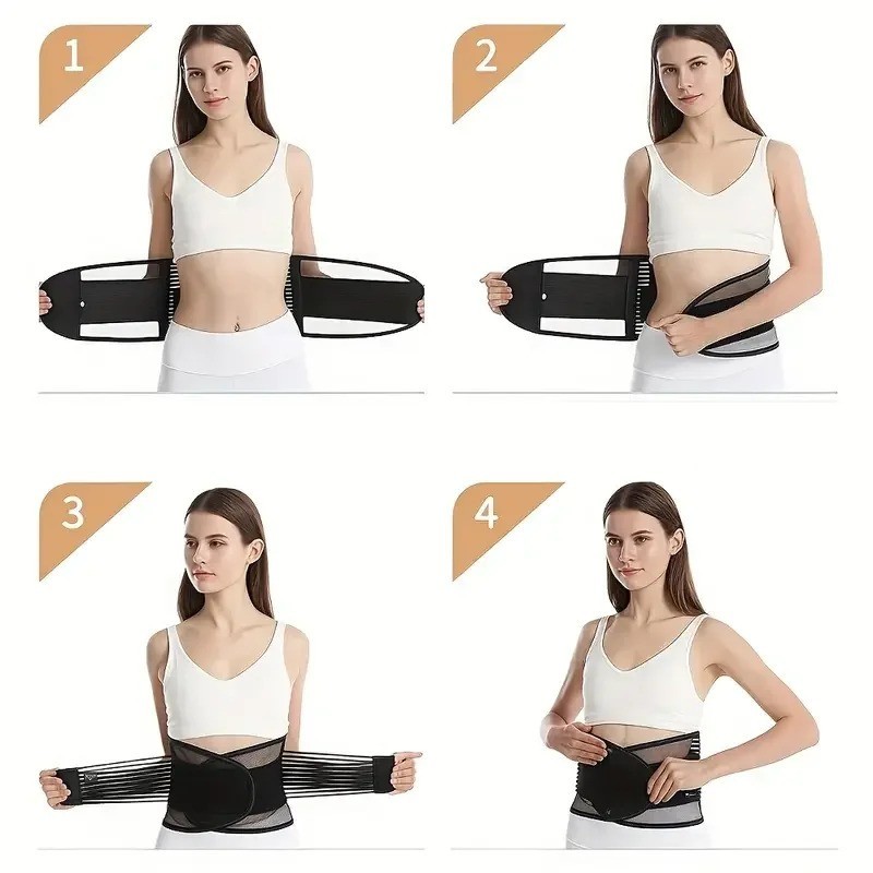 Adjustable Lower Back Brace Lumbar Support Waist Belt For Men Women Pain Relief