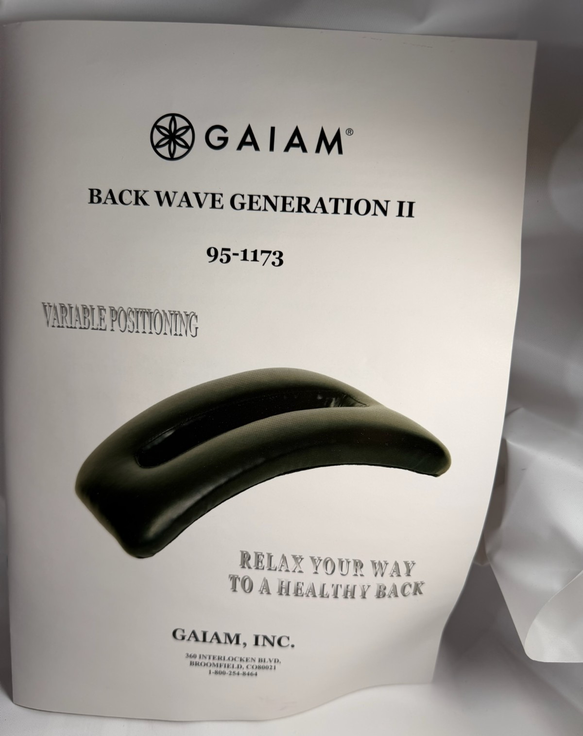 Gaiam Back Wave Generation II (Model 95-1173) Spine Board Back Stretcher NEW