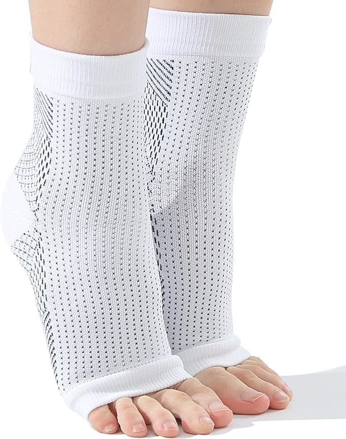 2 Pairs Neuropathy Socks For Womens Mens SoothRelieve Compression Socks Large