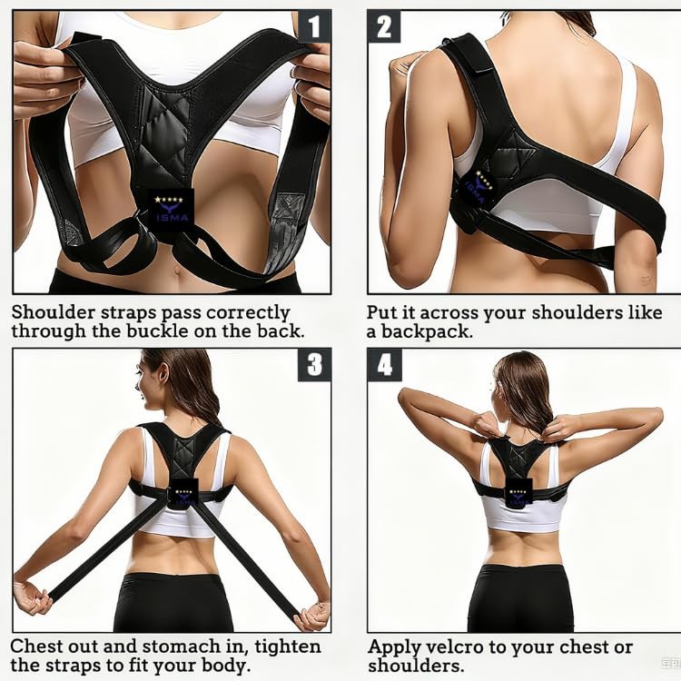 Back Posture Corrector for Men & – Upper Back Brace & Shoulder Posture Correc…