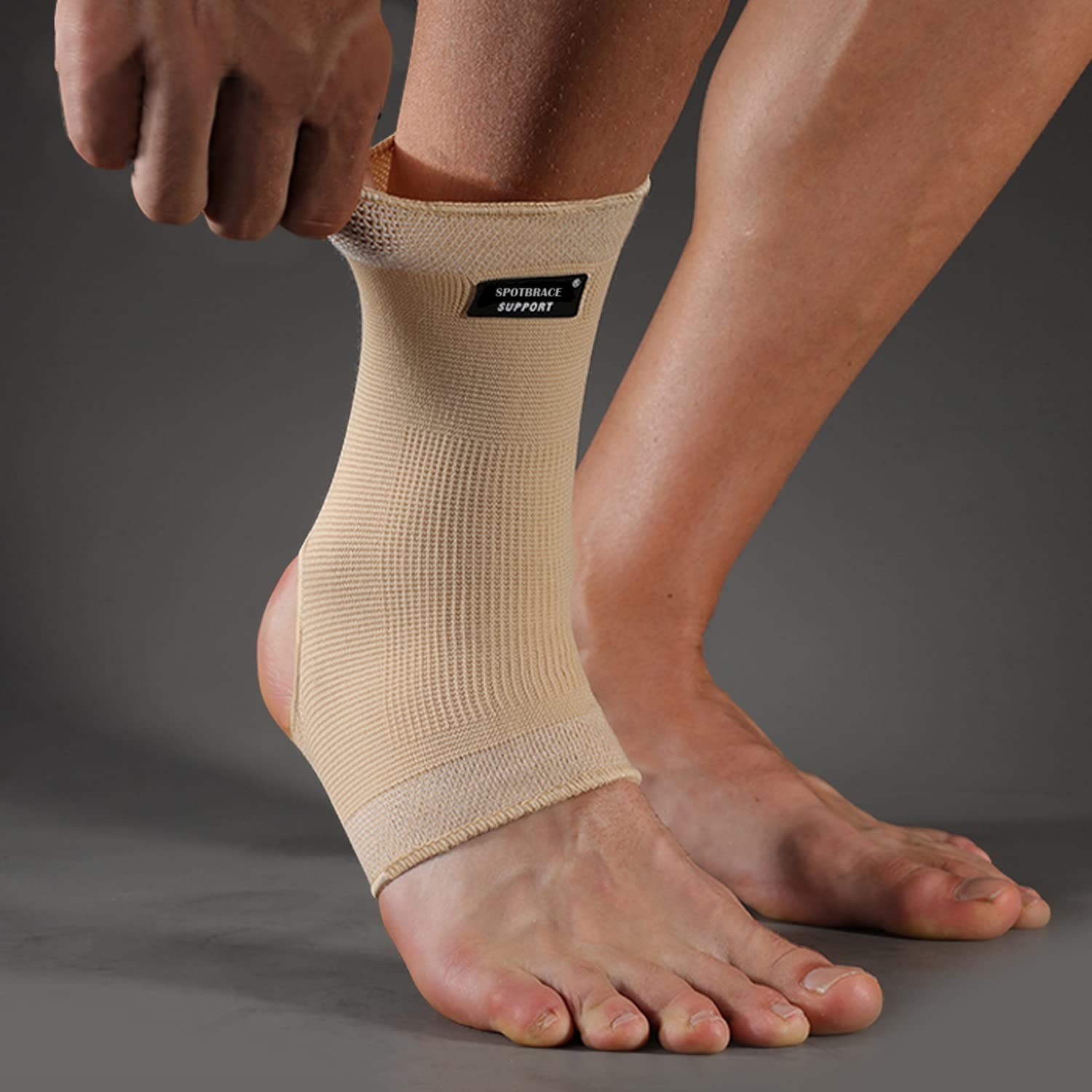 Ankle Brace Compression Sleeve (2 Pack) – Breathable Support for Swelling, Plant