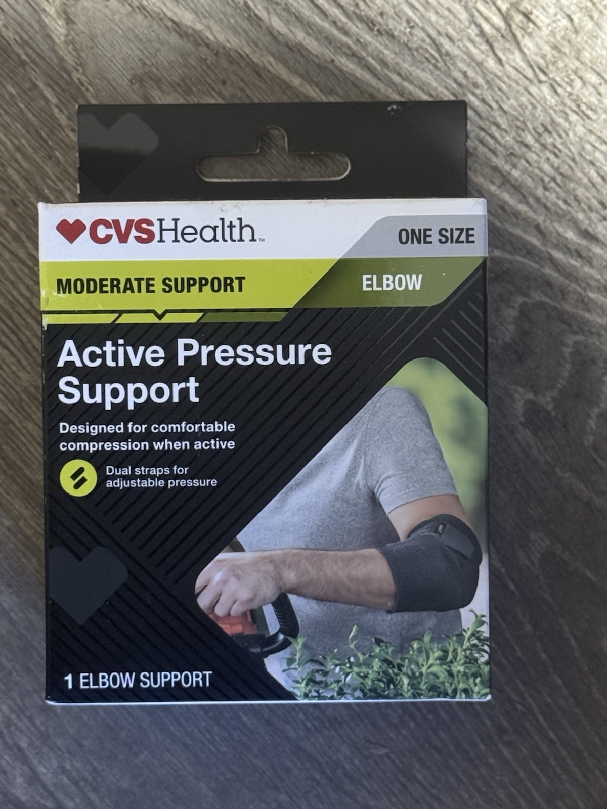 CVS Health Elbow Active Pressure Support MODERATE Support ONE SIZE Free Shipping
