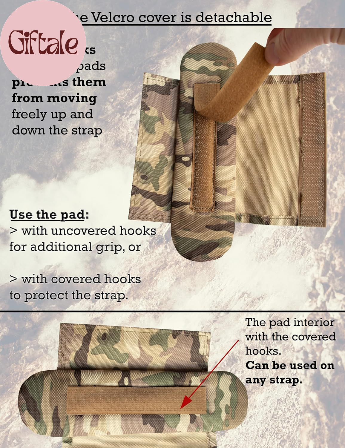 Shoulder Strap Pad for Optimal Weight Distribution, Plate Carrier Shoulder Pads