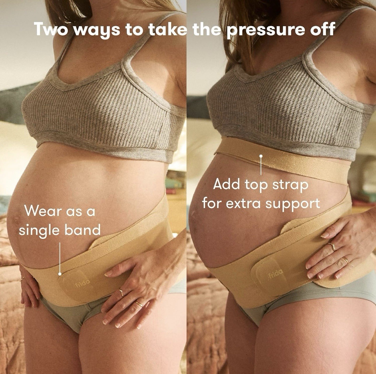 frida Dual-Support Belly Band S/M Adjustable Compression Abdominal Support
