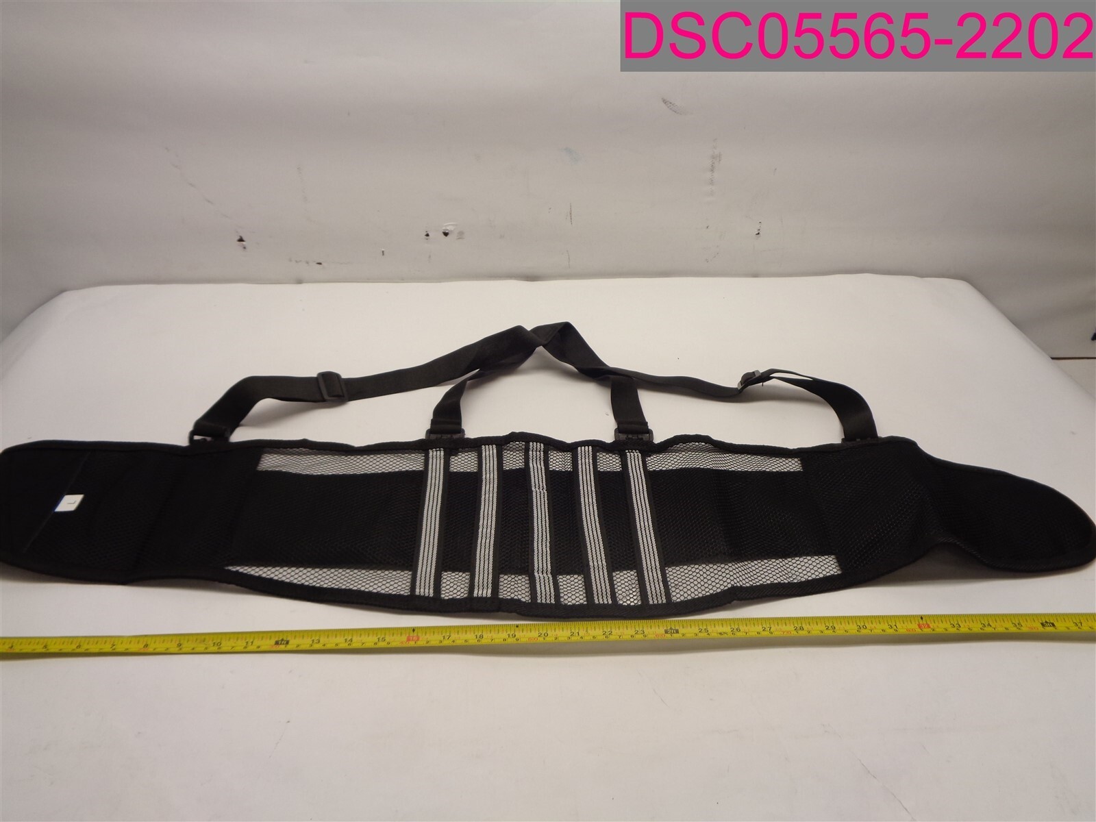 Back Support Belt Mesh Black Large 290-440