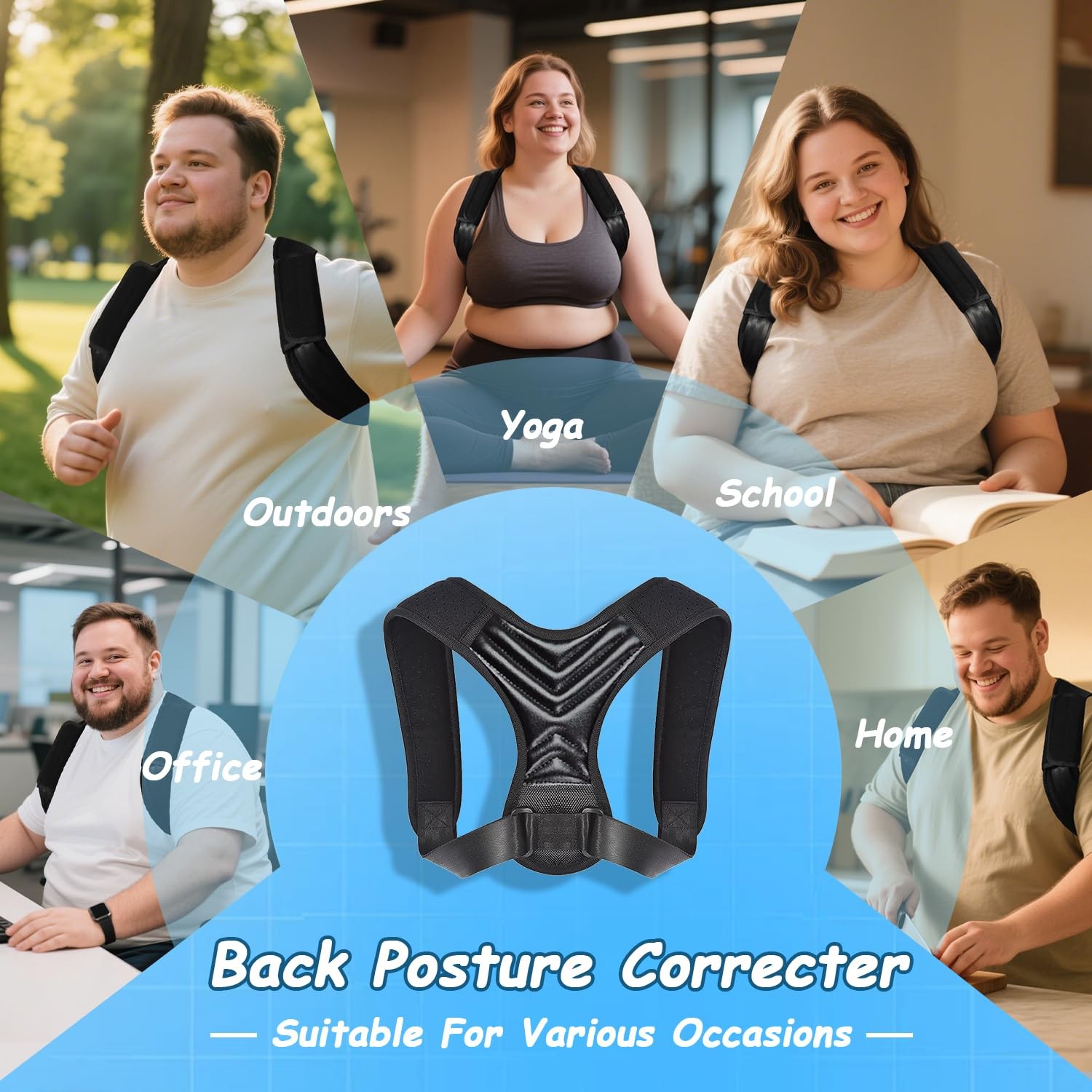 Plus Size Back Brace, Back Brace Posture Corrector for , and Men, Ideally Use…