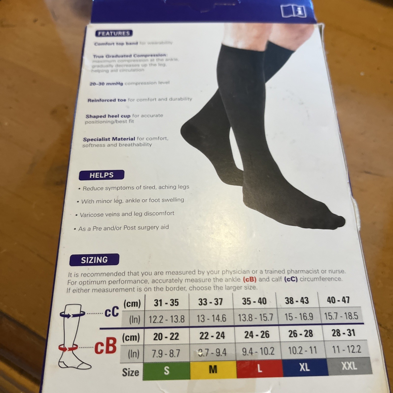 Neo G Therapeutic Compression Socks Mens’ XL 20–30 mmHg Black C1 Med Grade NEW