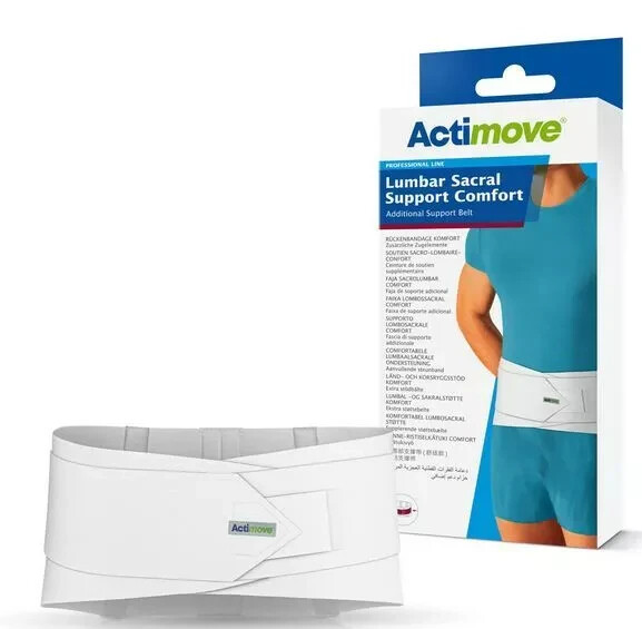 Choice: ACTIMOVE 10″ Lumbar Sacral Back Support Brace/Belt. Professional Line.