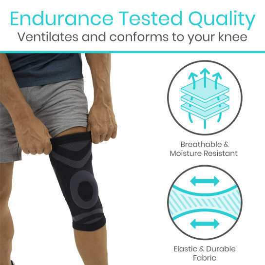 Hospital Grade Stabilizing Knee Sleeve, Promote Knee Recovery Stays