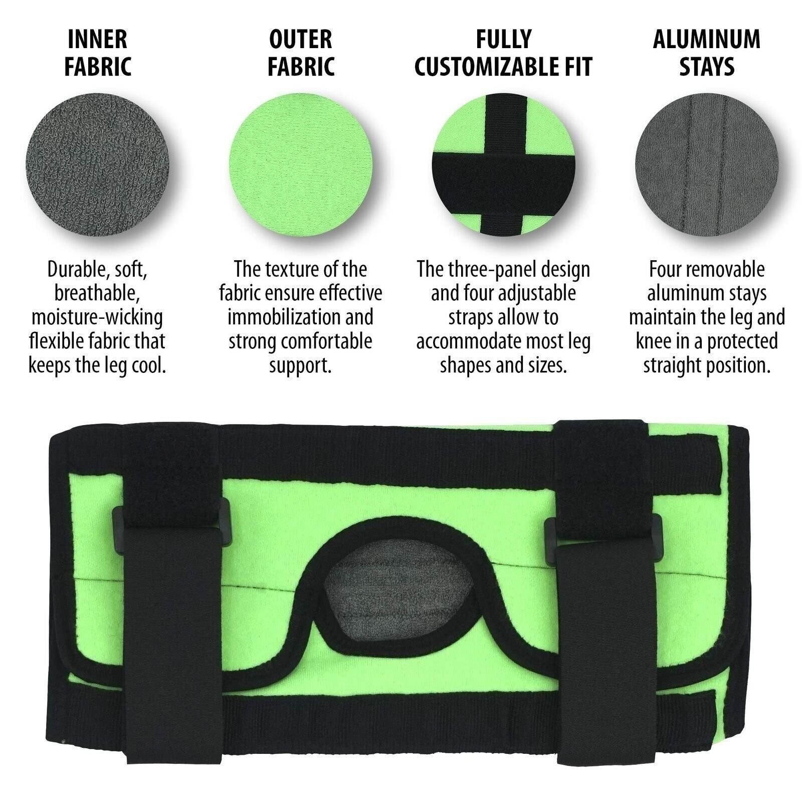 Kids Knee Immobilizer – Straight Leg Support – Knee Splint
