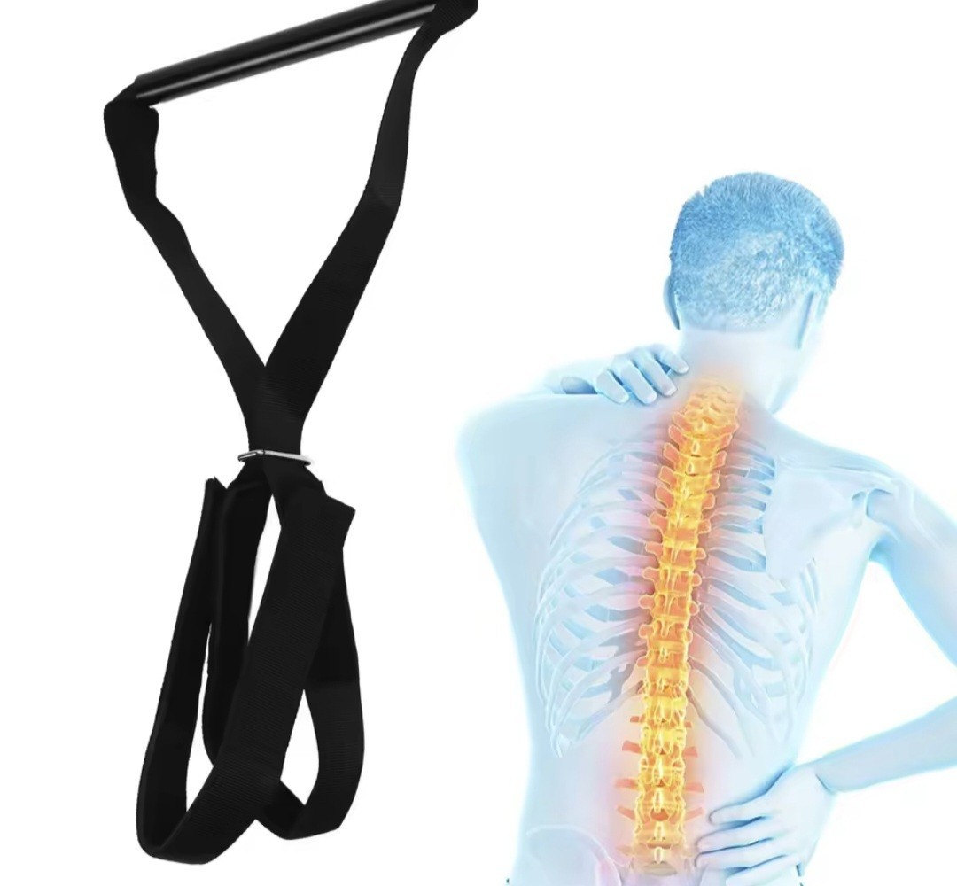 Neck Stretcher Strap Chiropractic Decompression Comfortable Handle Cervical