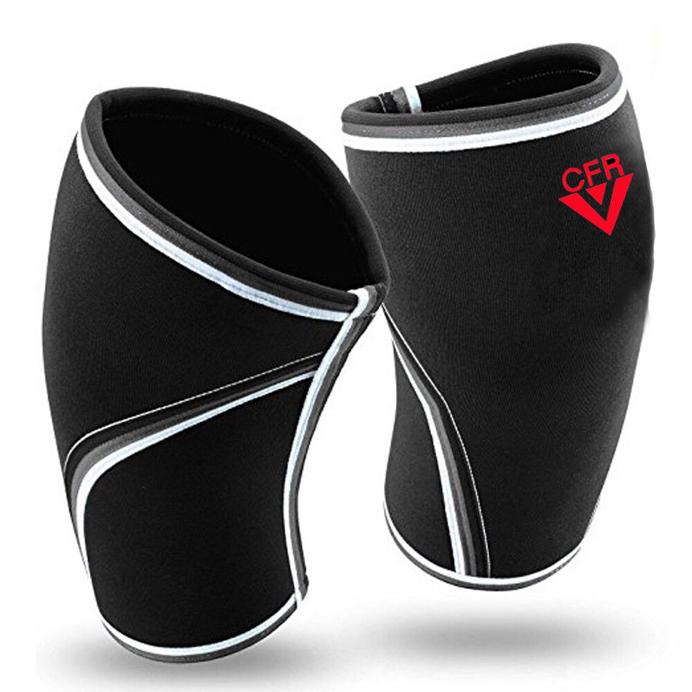 Knee Sleeves 7mm (1 Pair) Support For Weight Lifting Wraps & Straps Compression