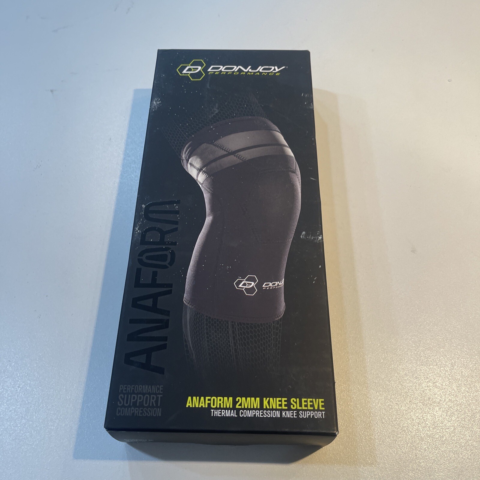 DonJoy Anaform 2MM Knee Sleeve Performance Support Size XL Black