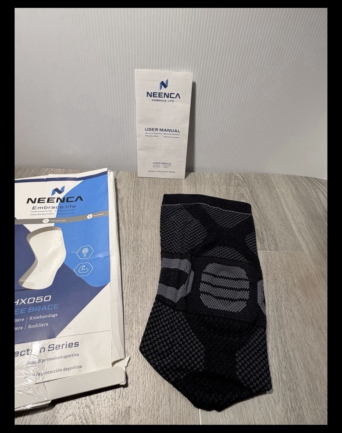 Medical Knee Compression Sleeve Brace, New Damaged Box