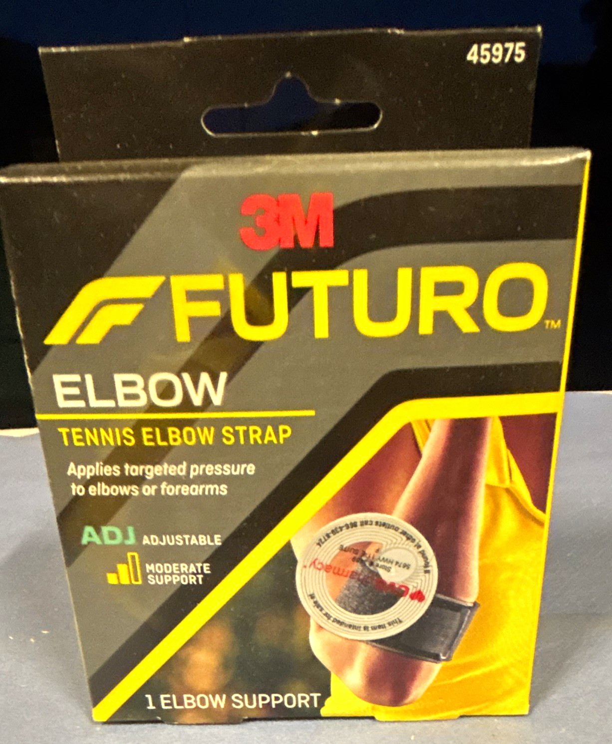 3M FUTURO Tennis Elbow Strap Adjustable Breathable Moisture Wicking 45975
