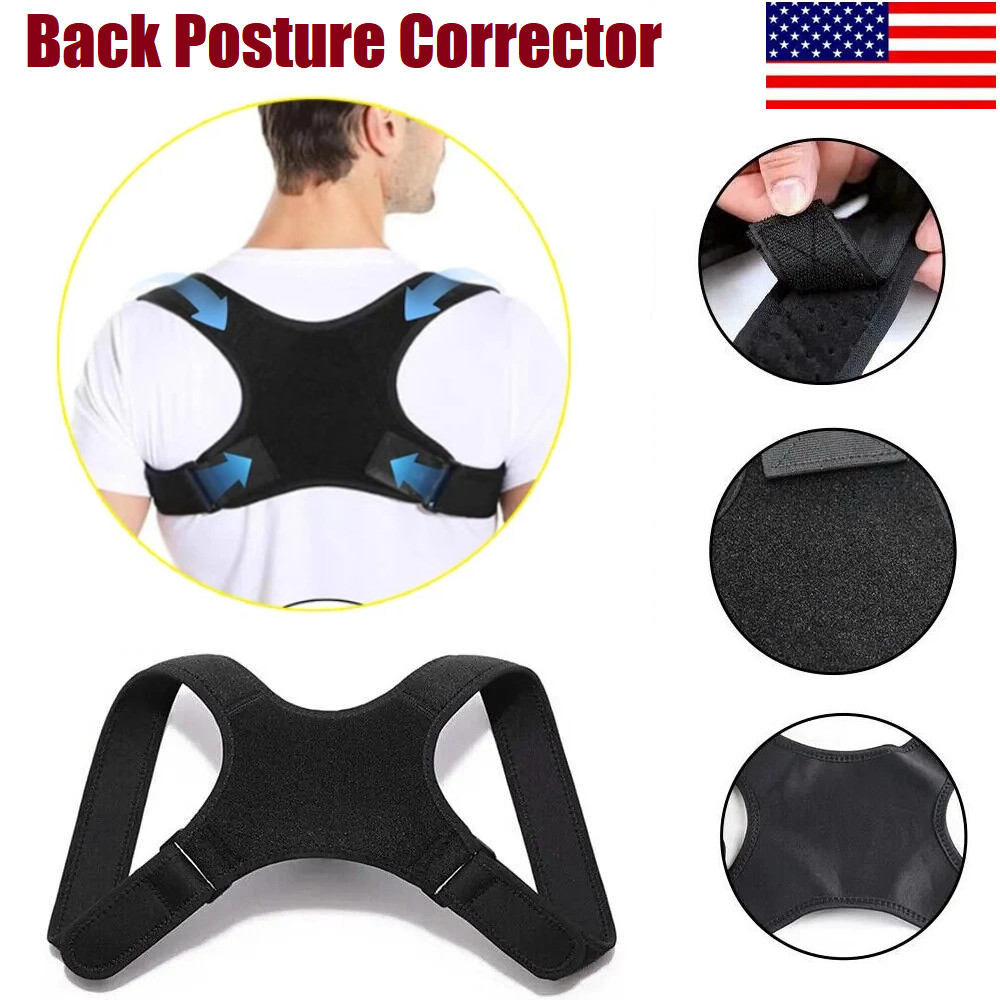 1-2Set Posture Corrector, Back Brace for Men Women,Fully Adjustable Straightener