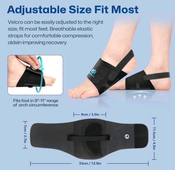 Arch Support Braces for Plantar Fasciitis Relief, Adjustable Arch Support…82