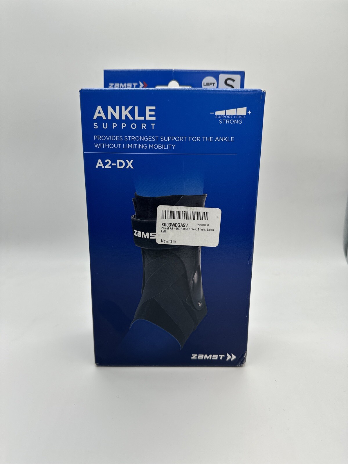 Zamst A2-DX Strong Ankle Stabilizer Brace W/Three Way Support Left Foot Small