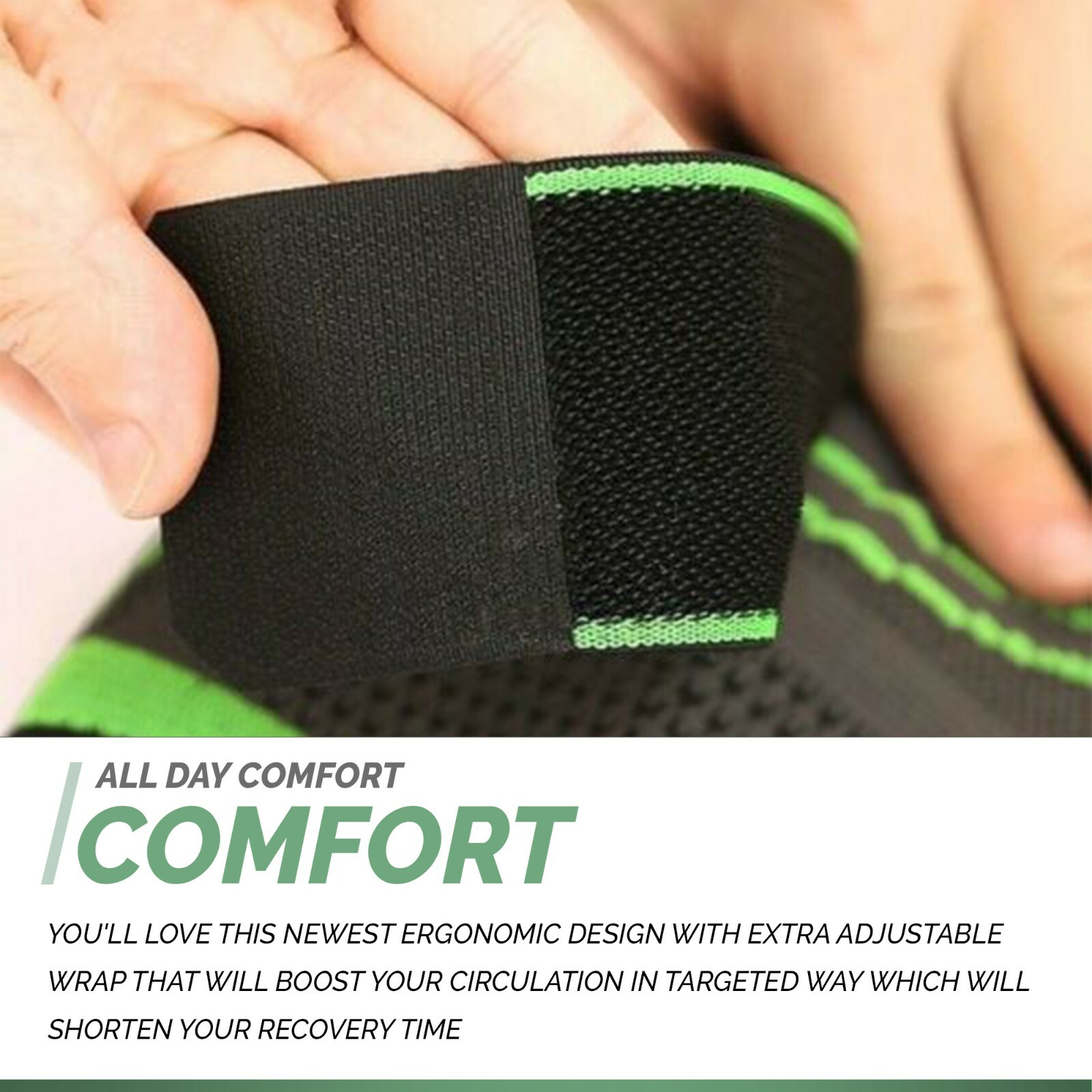 3D Knee Guard Weaving Pressurization Knee Brace Protector Knee Pad Fitness Gear