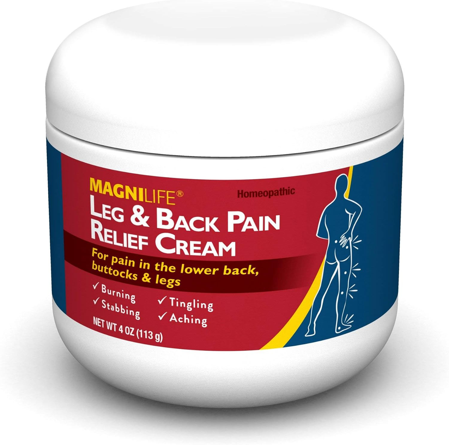 Leg & Back Pain Relief Cream, Fast-Acting Pain Relief, Naturally Soot