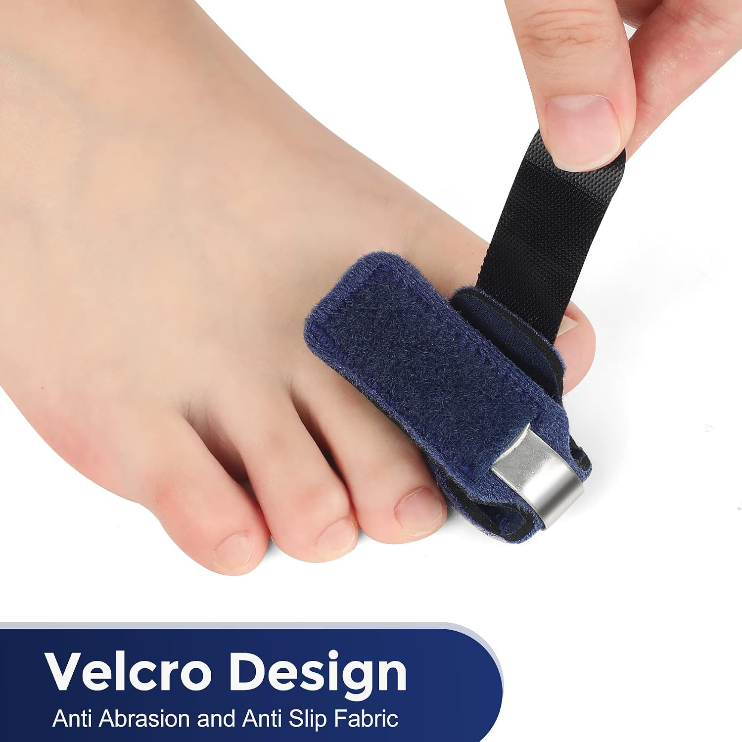 Toe Splint for Women & Men, Adjustable Straightener Relief Pain & Discomfort, Br