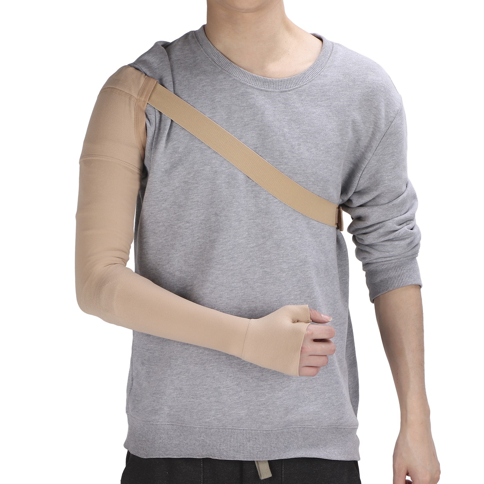 Lymphedema Compression Arm Sleeve Polyurethane Post Mastectomy Support Arm WT