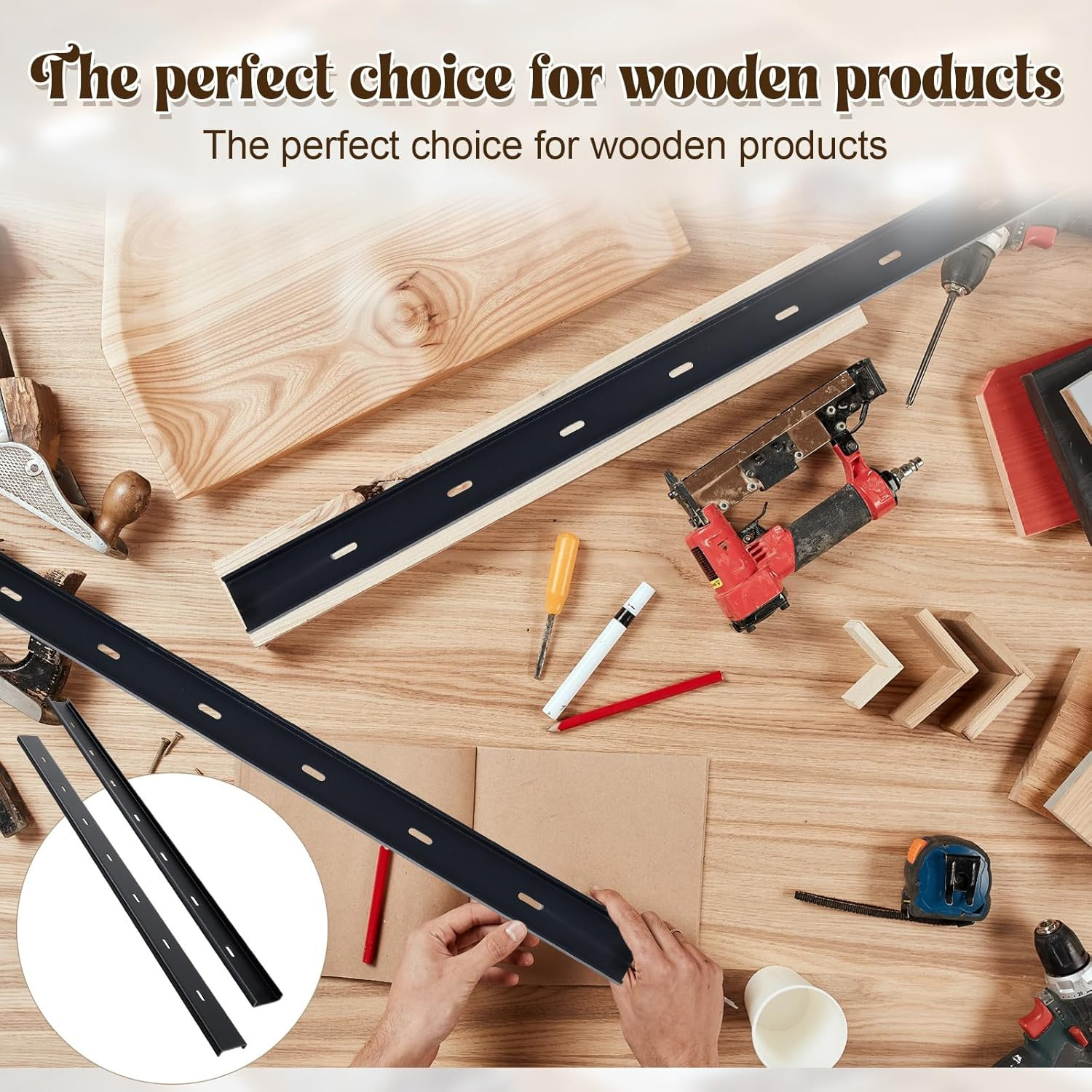 Blulu 2 Pcs 36″ L X 2″ W C Channel Steel Support Metal Support Bracing Hidden C