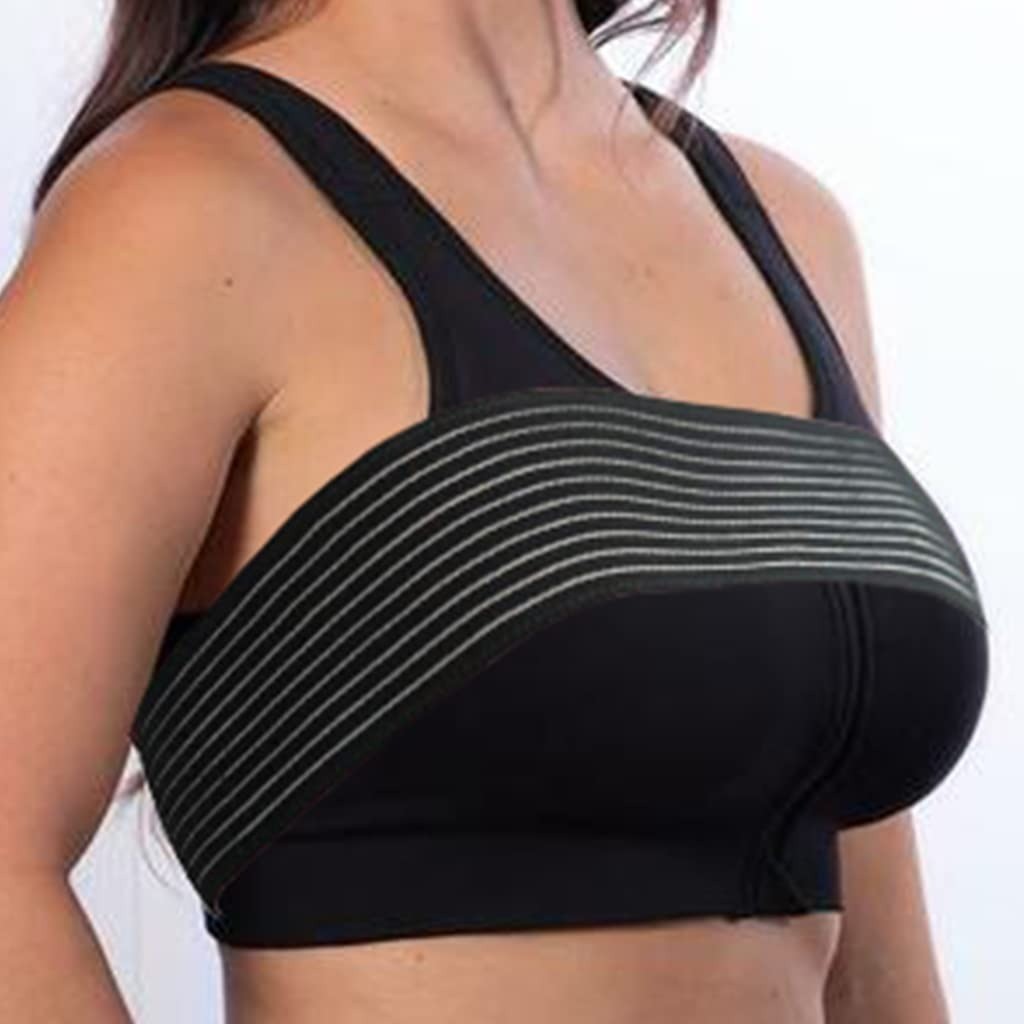 Post Surgery Breast Implant Stabilizer and Chest Compression Support Band, Breas
