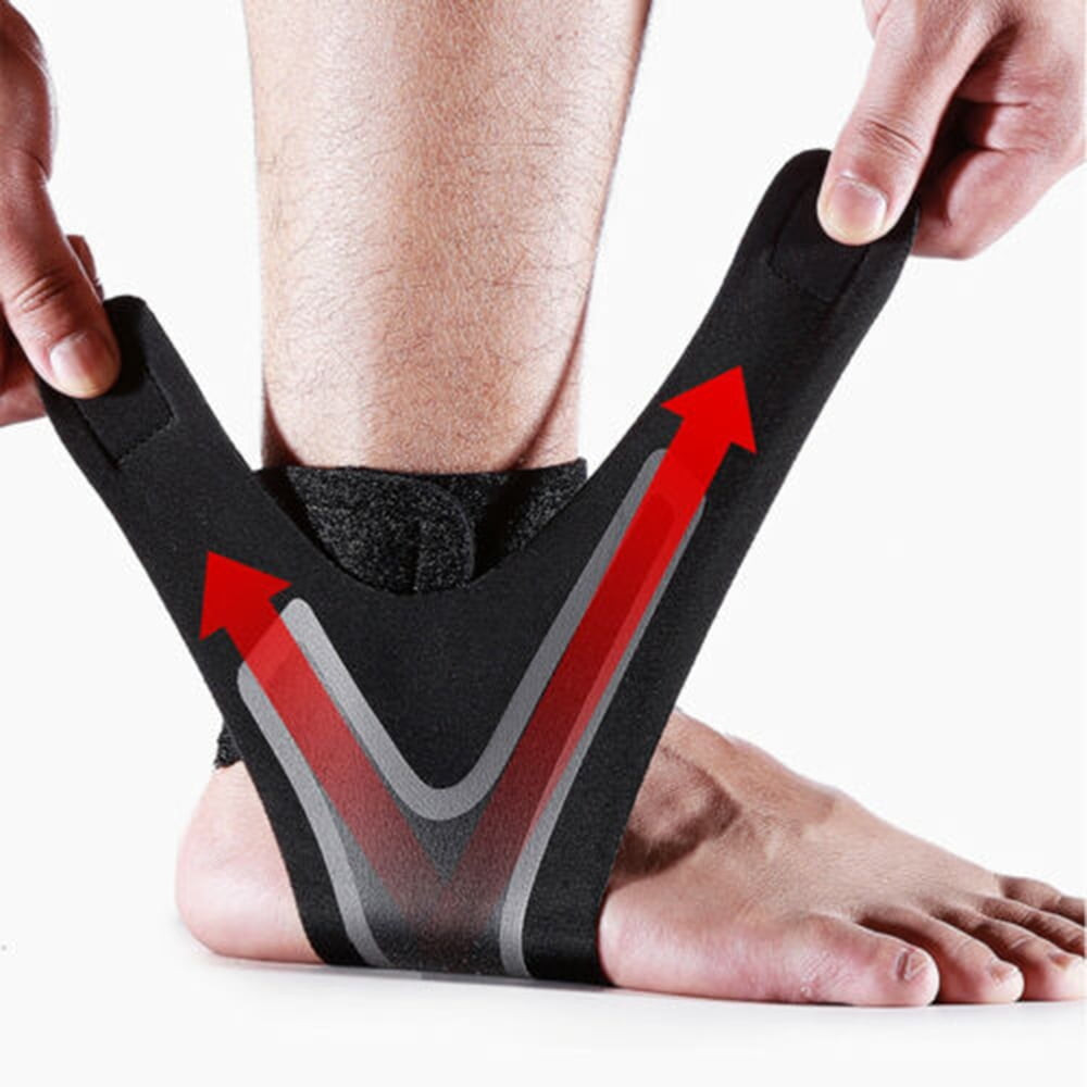 Copper Ankle Support Brace Compression Sleeve Socks Elastic Foot Pain Relief