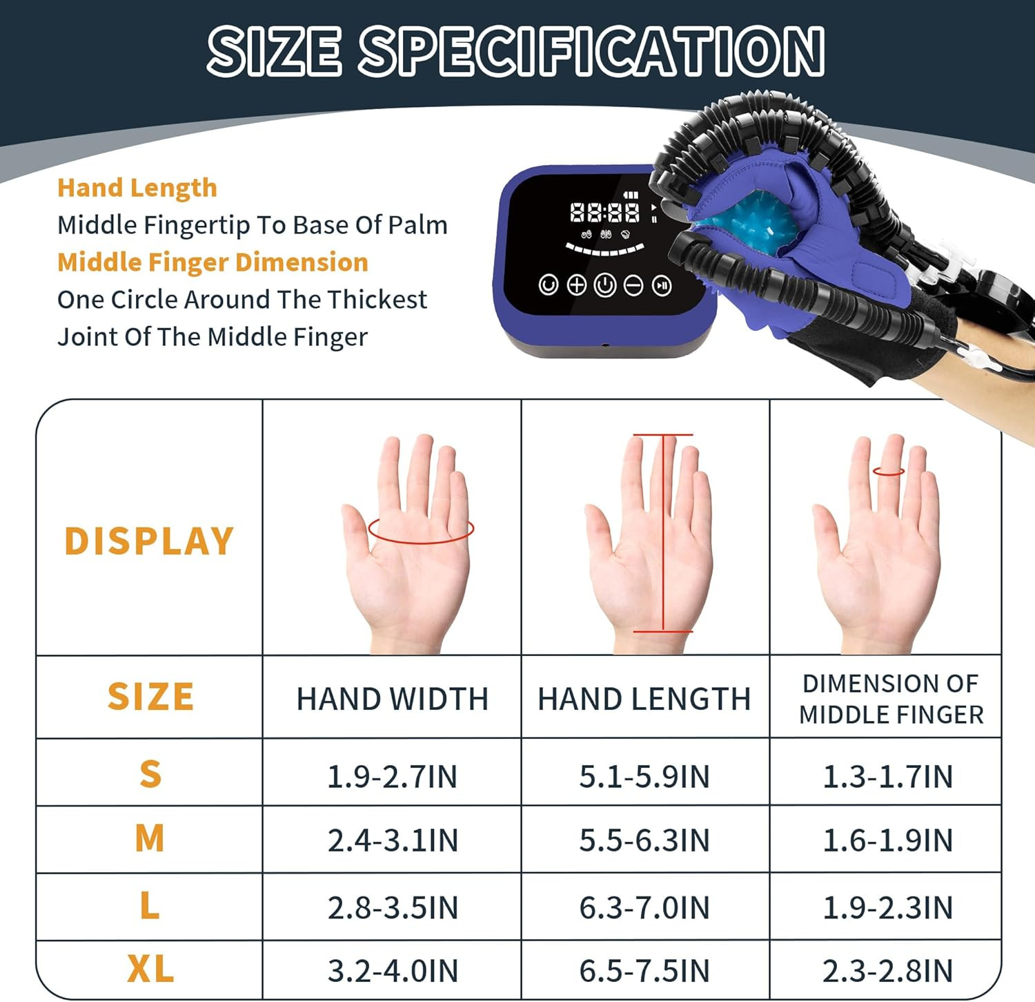 Rehabilitation Robot Gloves for Stroke & Cerebral Palsy – USB Chargeable Left Ha
