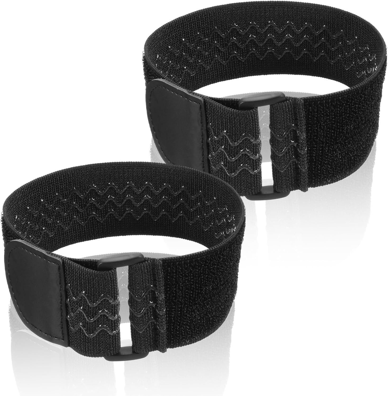 2 Pcs Ankle Straps Adjustable Boot Bands Elastic Polyester Pant Leg Straps Mu…
