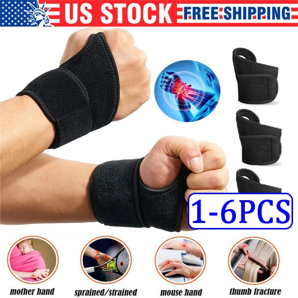 Wrist Hand Brace Support Carpal Tunnel Sprain Arthritis Gym Splint Left / Right