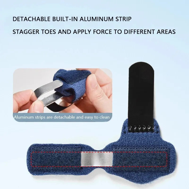 1pcs Toe Splint Straightener Hammer Brace Wrap Covers Broken Support Foot Guards