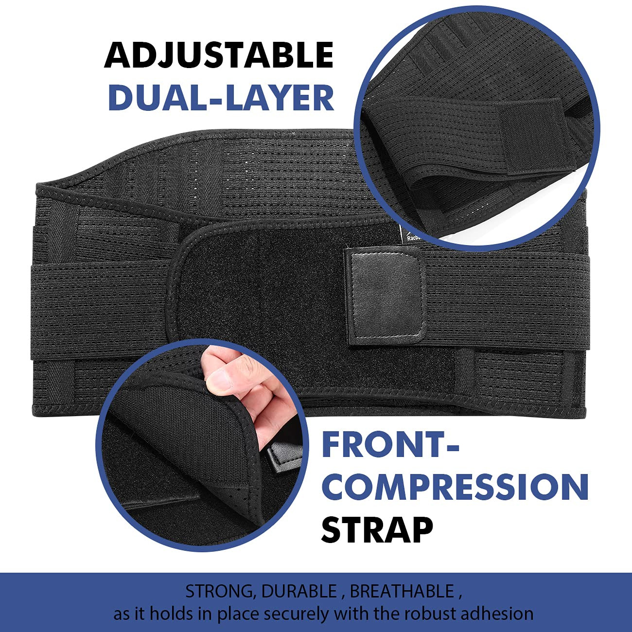 Lumbar Support Belt Lower Back Brace for Lifting, Herniated Disc, Sciatica, Pain