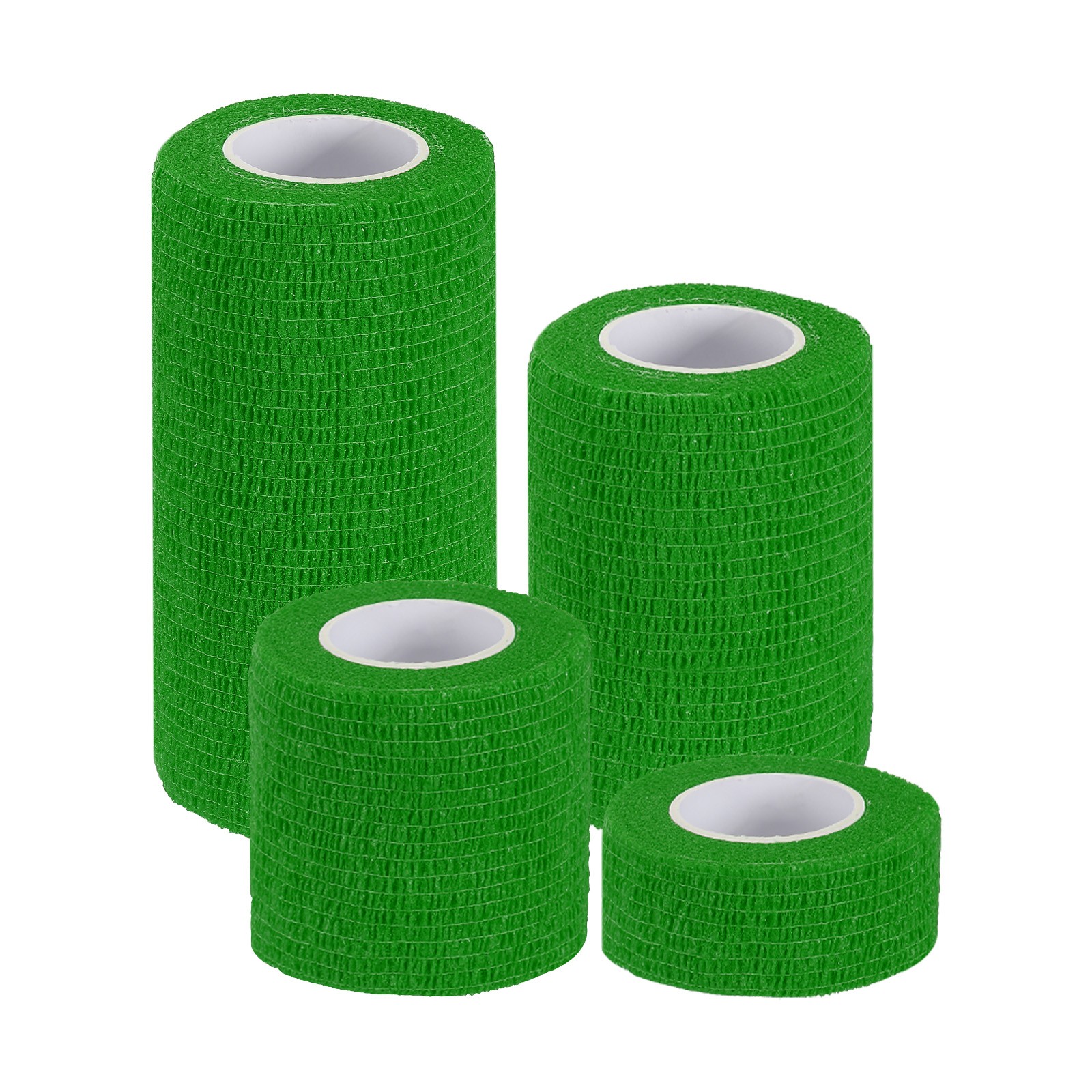 1″/2″/3″/4″ 4 Pcs 5 Yard Self Adhesive Bandage Wrap Self Tape Emerald Green