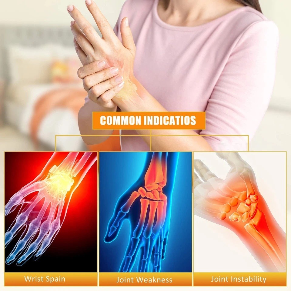 2*Wrist Brace Carpal Tunnel Wrist Splint Night Support for Women Men Pain Relief