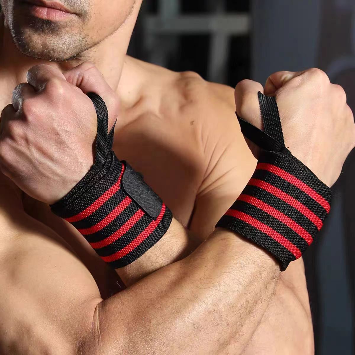 Gym Sports Wrist Band Brace Wrap Adjustable Support Strap Carpal Tunnel Bandage